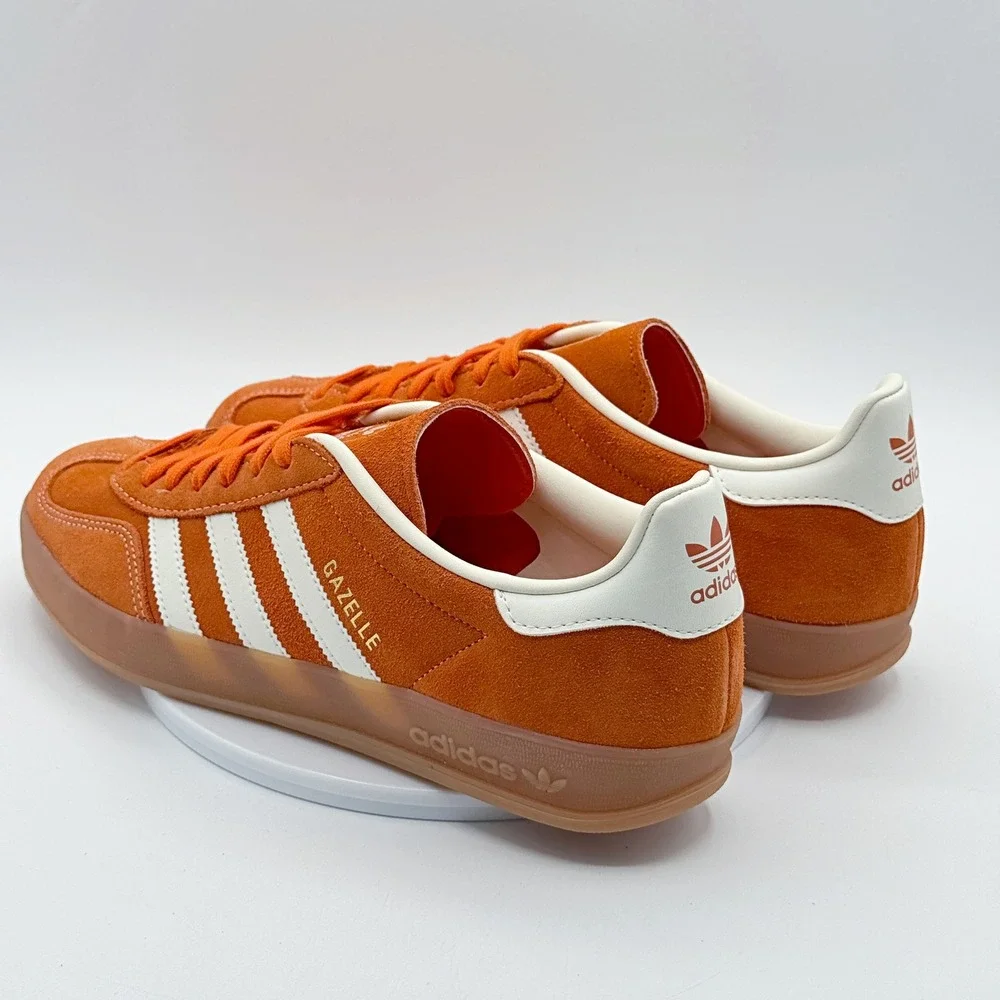 Adidas Gazelle Indoor Size 9 Mens 'Orange Off White Gum' JQ8392
